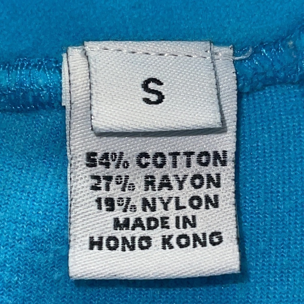 Saks Fifth Ave. Real Clothes Aqua Blue Velour High Waisted Pants Sz. S - Picture 10 of 17